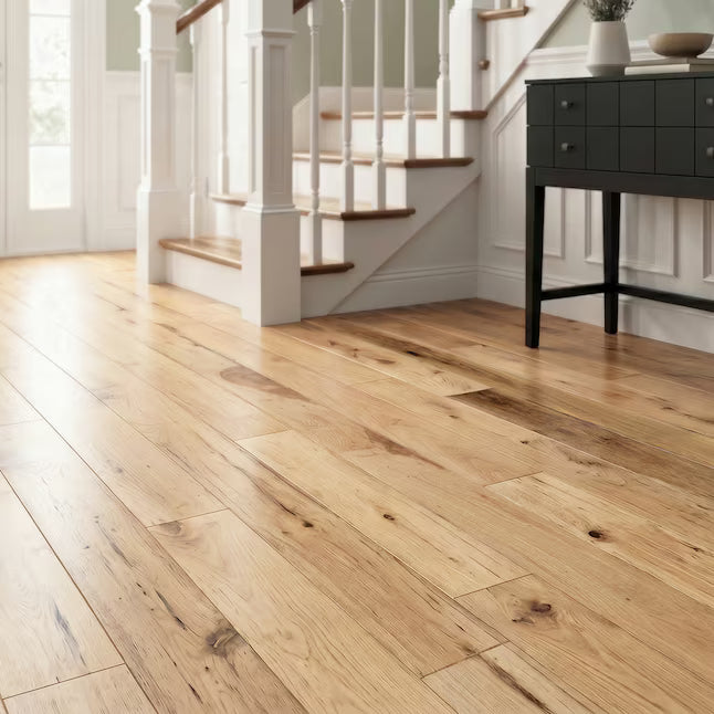 Pre-Finished Natural solid 3/4" x 3 1/4" Hickory $ 5.25 S/ft Delivered-Pallets-New width !